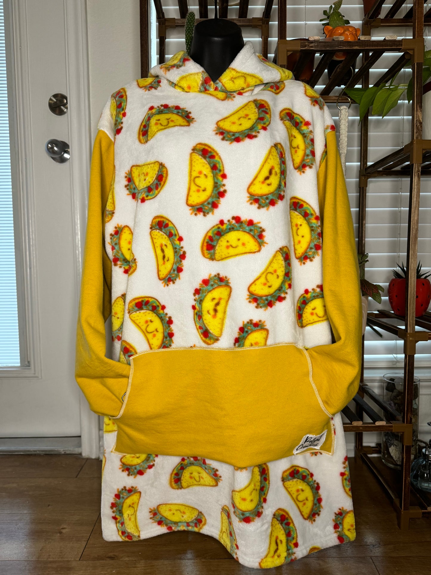 Y’all fuck with that weird shit? OOAK blanket hoodie